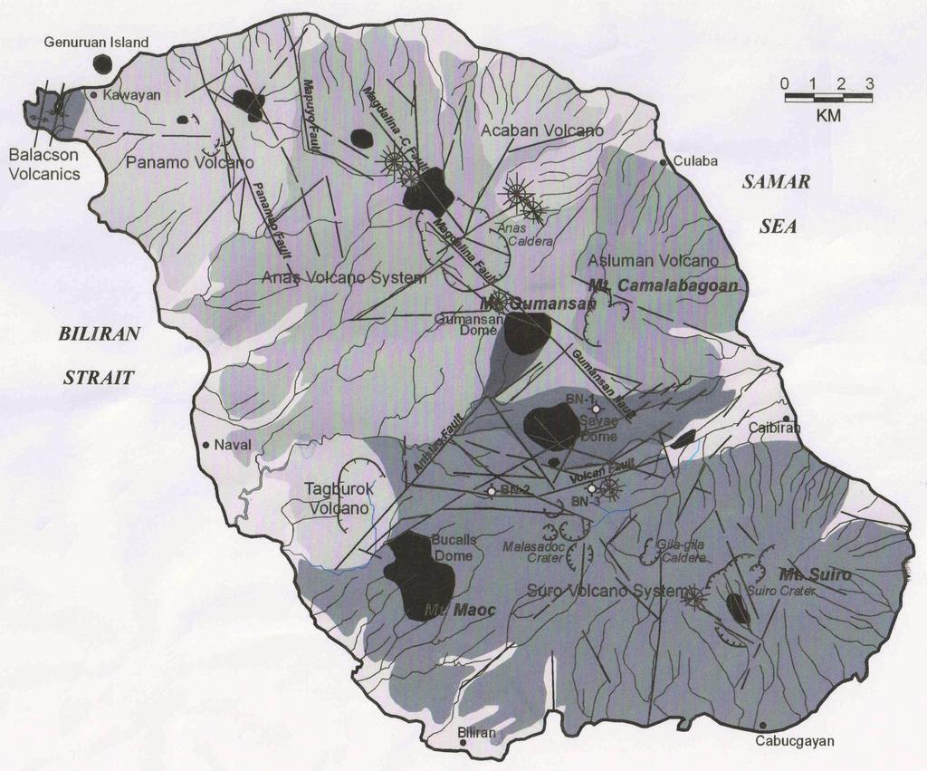 Figure 3: Simplified Geological Map of Biliran.