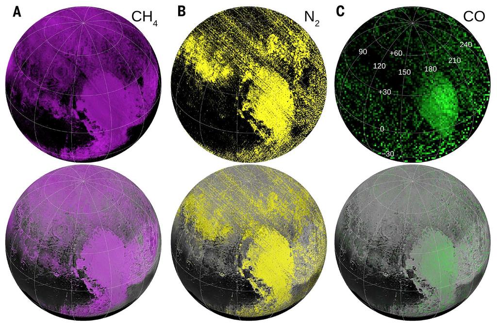 RESEARCH RESEARCH ARTICLE PLANETARY SCIENCE Surface compositions across Pluto and Charon W. M. Grundy, 1 * R. P. Binzel, 2 B. J. Buratti, 3 J. C. Cook, 4 D. P. Cruikshank, 5 C. M. Dalle Ore, 5,6 A. M. Earle, 2 K.