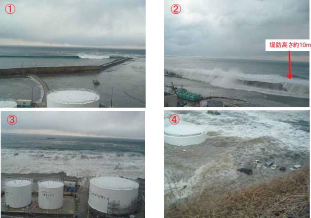 At Fukushima prefecture, The Tsunami flooded the Fukushima Dai ichi nuclear power plant (Fukushima NPP1), and caused a total loss of
