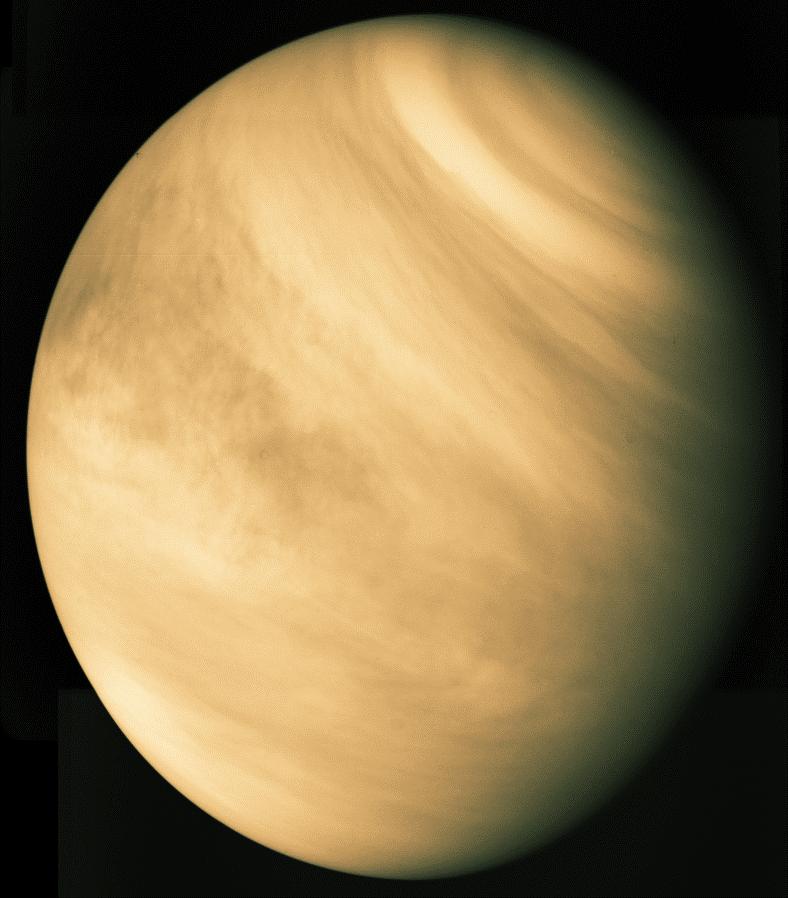Venus Orbit, Rotation Atmosphere (Greenhouse effect) Surface Features Interior Mariner 10 image Venus (The