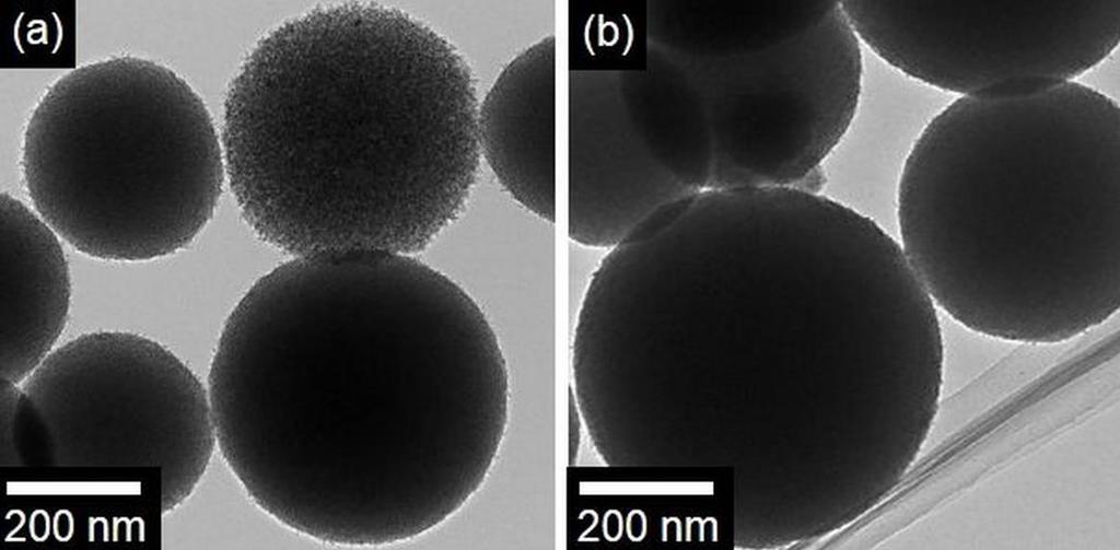 Fig. S3 TEM images of TiO2 MARIMO assemblies (a) before APPJ treatment and (b) after APPJ treatment for 1 h at a helium flow rate of 1.62 L min -1 and a working distance of 2 cm. Fig.