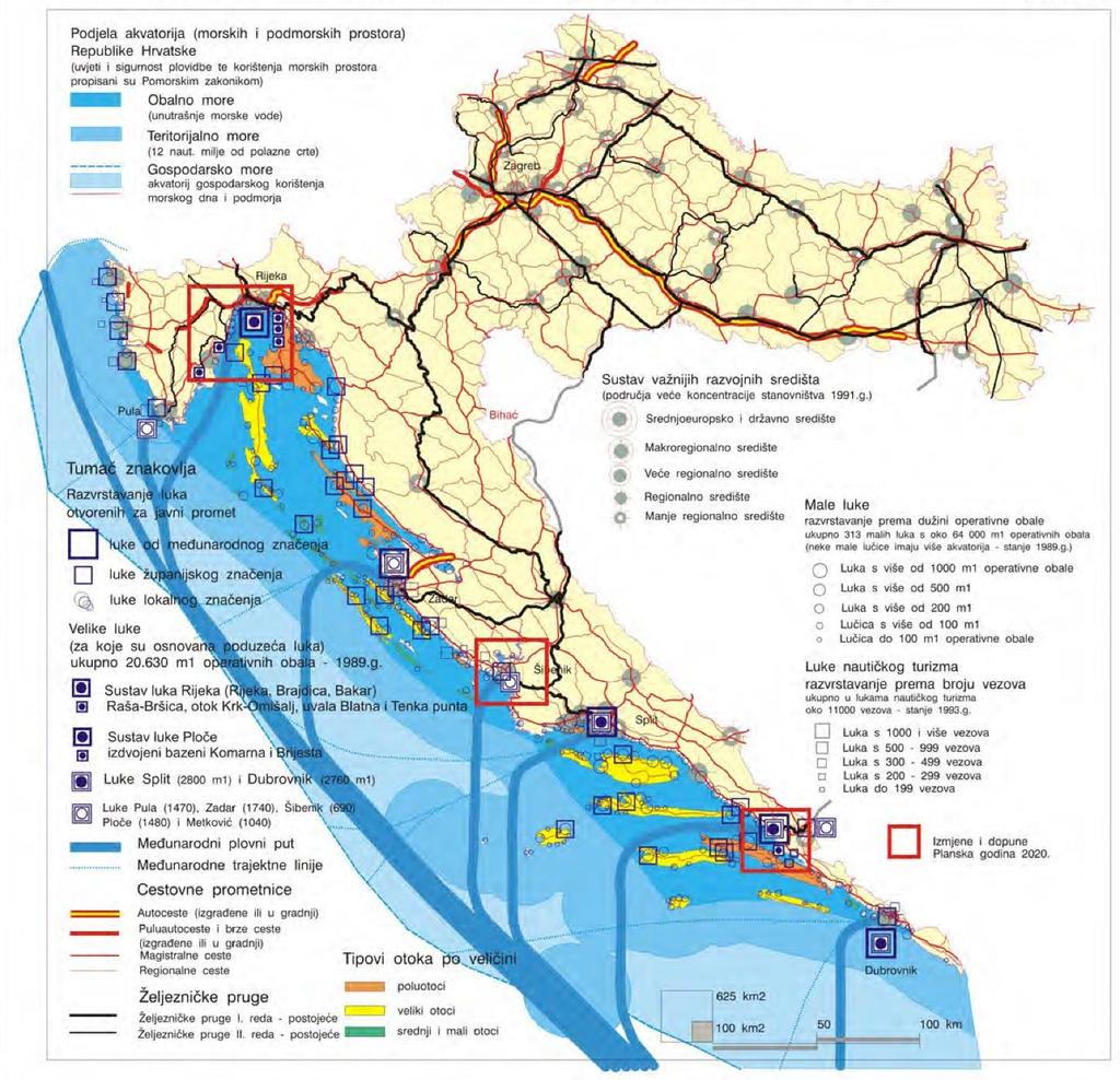 Implementation of MSP in use Croatian maritime zones (navigation conditions and marine space use are prescribed by the Maritime Code) MSP at state level Coastal waters Territorial sea