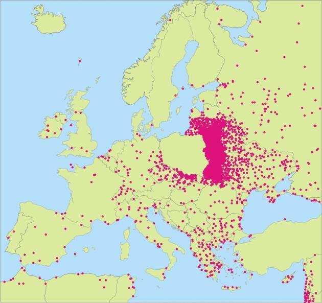 5,238 names Belarus: 1,624 names Ukraine: