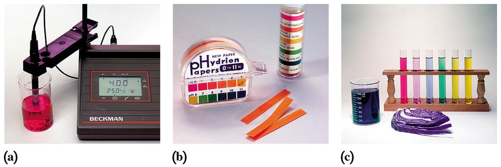 ph Measurement The ph of a solution can be determined using (a) a ph meter, (b) ph