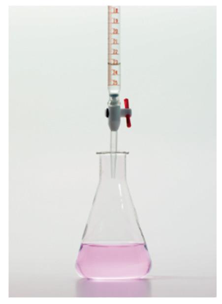 Endpoint of Titration At the endpoint of the titration, the moles of base are equal to the moles of acid in the solution.
