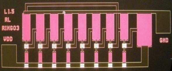 Output 7-stage ring oscillator (p-type) 1 2 7 f OC (khz) Output signal (a.u.) 75 6 45 3 15 2 4 6 8 Time (µs) F TE TE V = -12 V f OC (khz) * * n F N R 12 1 8 6 4 2 V = -6 V -75 V -1 V -12 V 1.