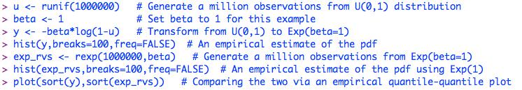 Empirically Demonstrating the Result Let s use R to verify the Example 6.