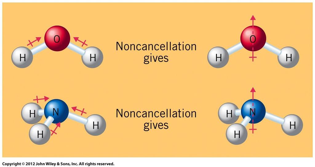 Molecular Polarity Water and ammonia both have