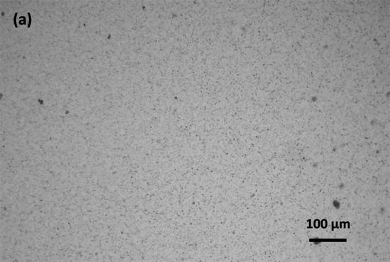 Fig. S1. Optical microscopic images of top view of Ag/P(VDF-TrFE) composite films.