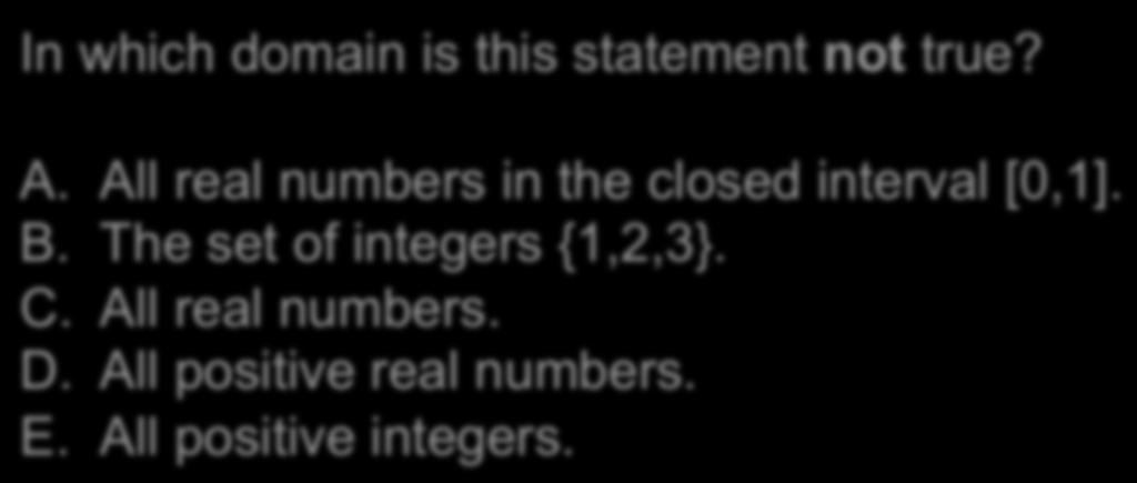 All real numbers in the closed interval [0,1]. B.