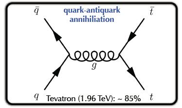 Top Quark at Hadron Colliders Top quarks are only studied at hadron colliders.