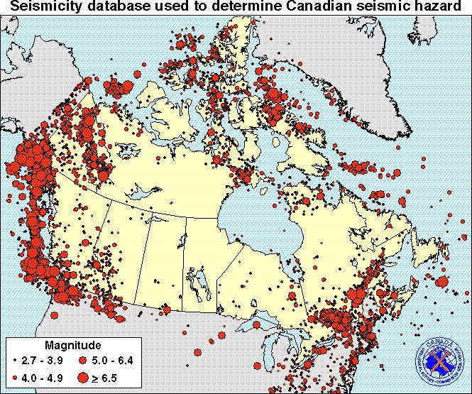 Seismic Hazards Damaging Earthquakes in Western Canada 1949 M=8.
