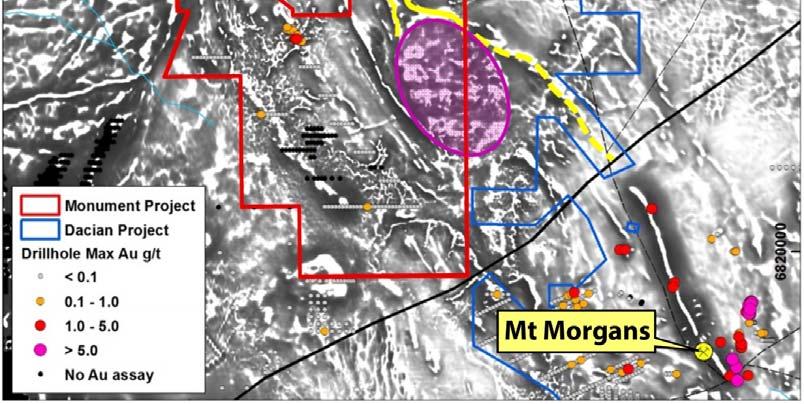 ground geophysics Other Targets Perseverance looks promising for Korong style BIF hosted vein style mineralisation Strike extent