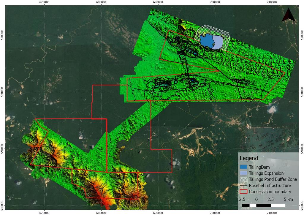 Location Map (combined Lidar) Headley s Reef Concession