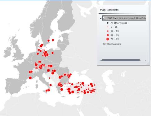 spatial dataset from the central ECDC repository and/or