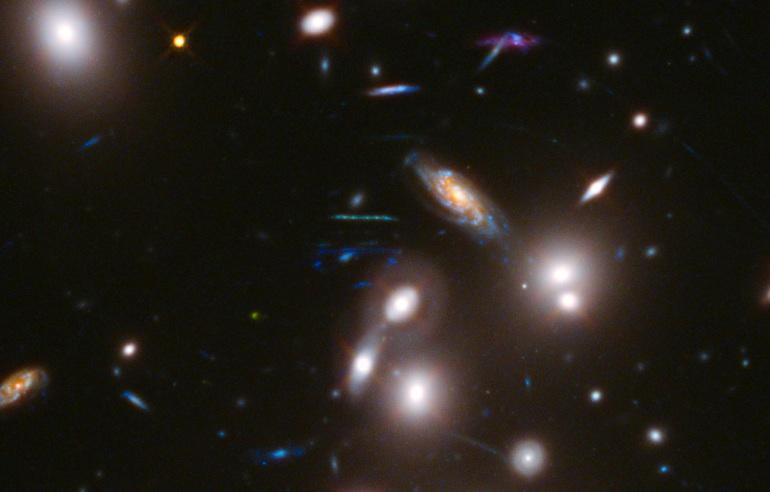 lensed galaxies background