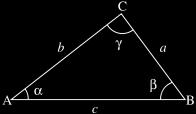 Using notation as in Fig. 1, the law of cosines states that where γ denotes the angle contained between sides of lengths a and b and opposite the side of length c.