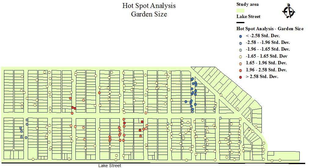 Figure 11.The figure shows the output from running the Hot Spot Analysis Tool using plant variety.