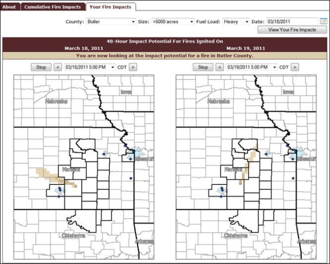 The DSS website provides land managers with access to current and nextday county-level burn guidance based on modeling output, forecast discussions, and extended outlooks from air quality