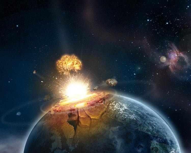 The Triassic-Jurassic One theory suggests the possibility of an asteroid impact.