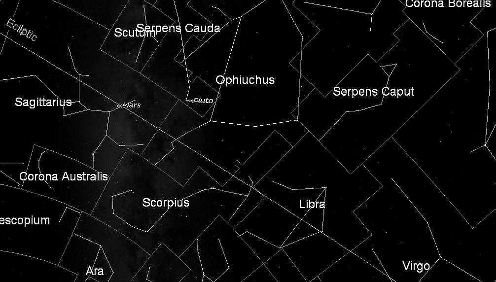 2.2 Ophiuchus The zodiac refers to those constellations that lie along the plane of the ecliptic (i.e., the plane of the Solar System).