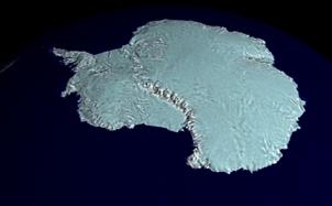 Antarctic ice topography ~few m feature relief ~5 mile long