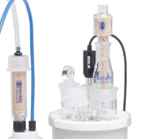 HI904 Karl Fischer Coulometric Titrator Adaptable, High Accuracy Moisture Determination The HI904 Karl Fischer Coulometric Titrator for moisture analysis is an extension of Hanna s highly successful
