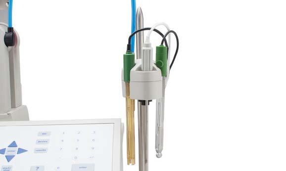 HI902C Automatic Titration System Support for 2 electrodes, 2 burette dosing pumps and 2 stirrers Clip-Lock Exchangeable Burette System With Clip-Lock, it only takes a few seconds to exchange the