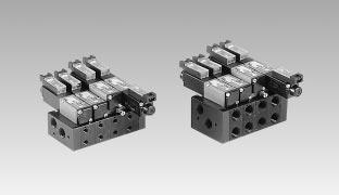 R R RR i c r o i r l e x i l o k m a n i f o l d s unique modular design allows multistation manifolding 1/8 T or tap / 10 32 U 3 or 5 side cylinder ports end plate tapped, both ends o w t o o r d e