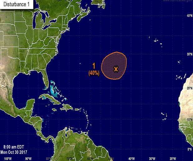 Tropical Outlook Atlantic Disturbance 1 (as of 5:00 a.m.