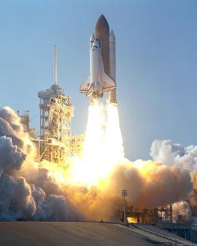 NASA The space shuttle Endeavor lifts off for an 11-day mission in space.