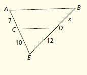 If AB CD in each of the following figure, find x. Write the statement of theorem used. 3.