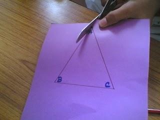 Step 3. Cut the triangle. Step 4.