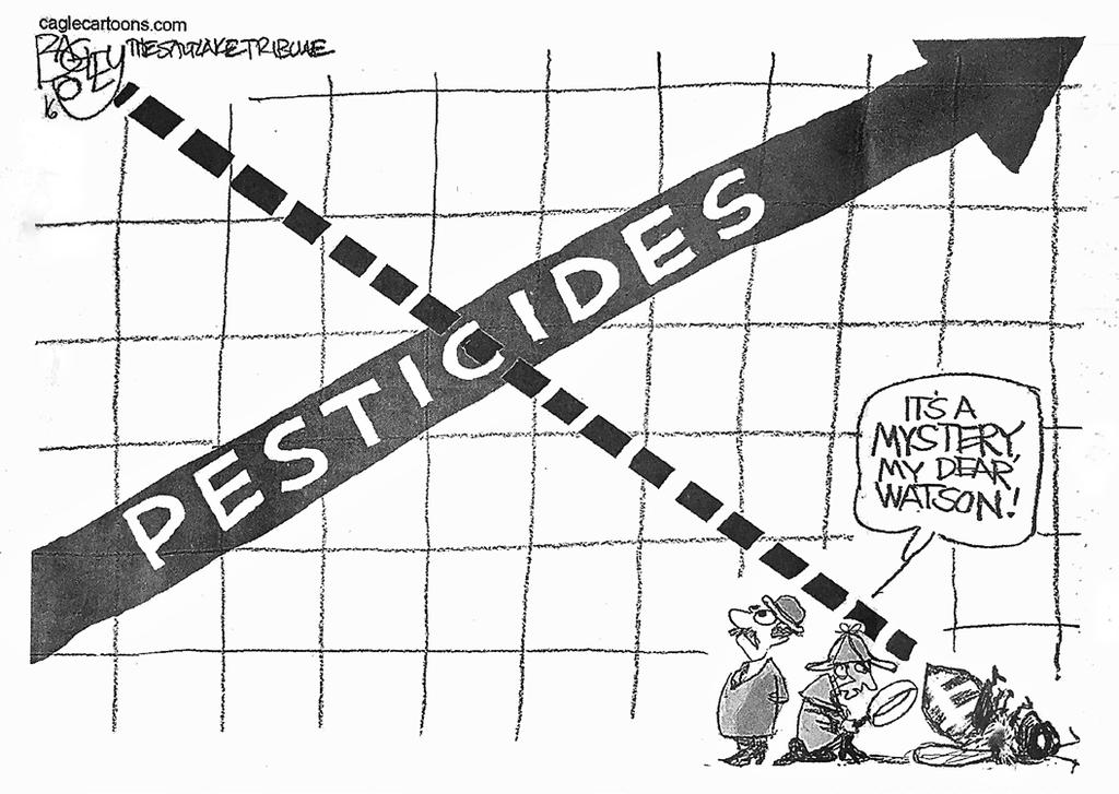 Growing use of neonicotinoids ( neonics ), systemic pesticides that stay with a plant and can t tell