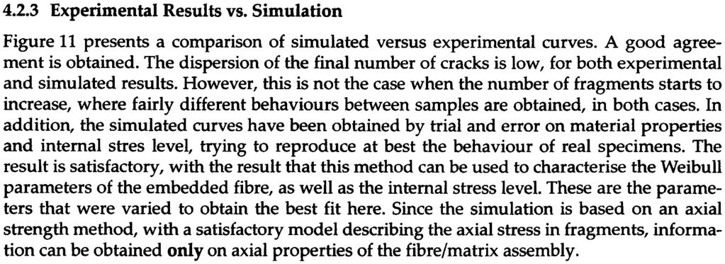 NPL Report MATC(A)17 Figure 10 Mean fragment length vs. applied strain, for the 52 simulation 4.2.3 Experimental Results vs.