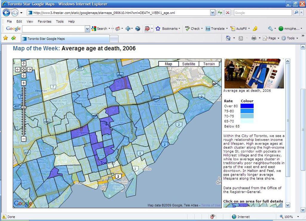 Toronto Star - Map of the Week Mash-up 54 Source: http://www3.