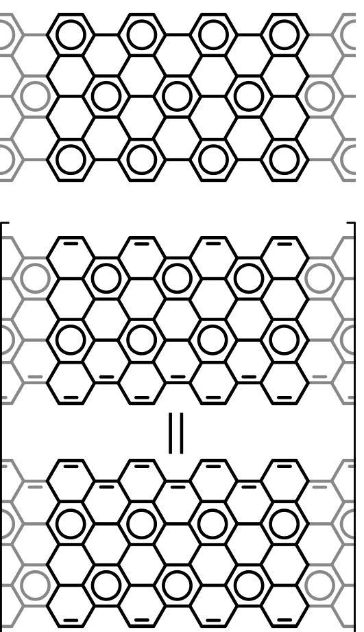 Clar resonance hybrids for graphene nanoribbons (1D) 1D