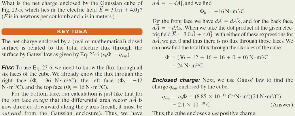 Enclosed charge: Once we know flux it is