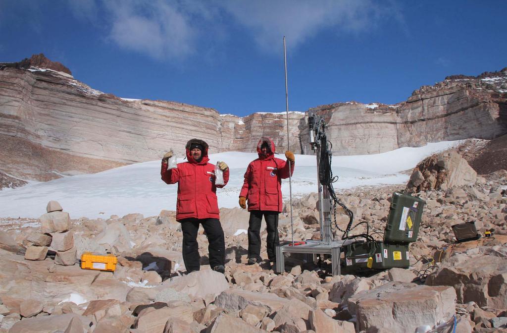 Antarctic Dry Valleys: Massive Ice Drilling Data: Power ~ 150 Watt (at 2.