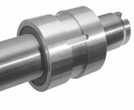 Cylindrical nuts with axial play, SVC Nuts with or without wiper recesses (standard = without) Backlash elimination with oversize rollers as an option (BVC) Standard Grooved rollers Customised d P h
