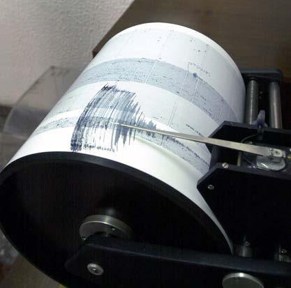 We measure the strength of earthquakes on an instrument called a seismograph (SIZE-mohgraf).