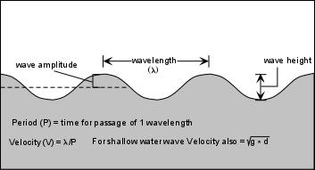 Wave Characteristics All types of waves have a wavelength, wave height, an amplitude, a frequency or period, and a velocity.
