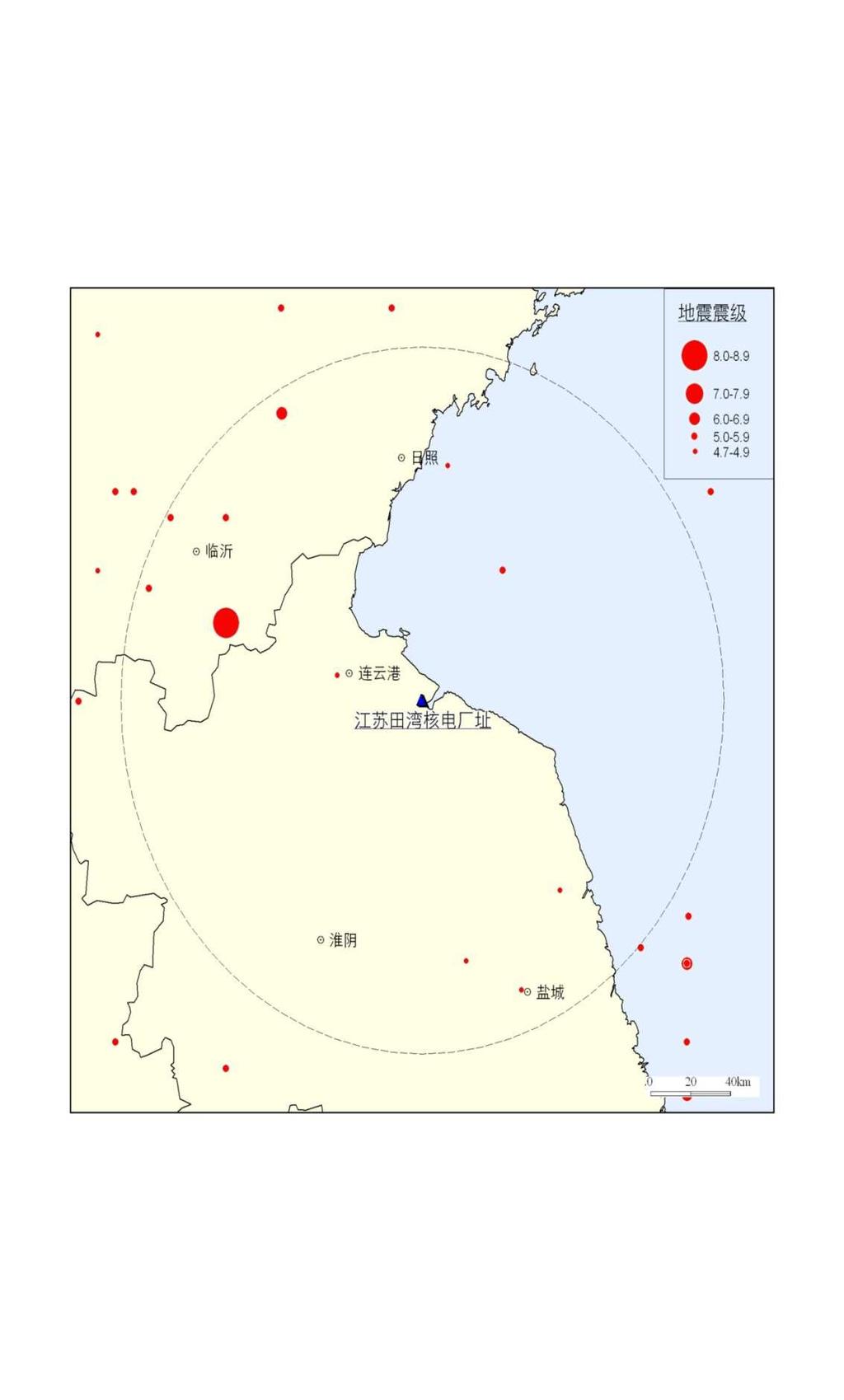Fig.3-3 Seismic background of Tianwan
