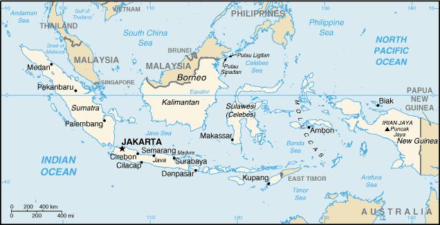 Indonesia Geopolitical Map