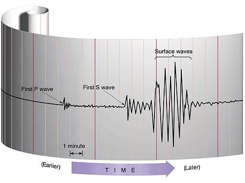 The traces are called seismograms.