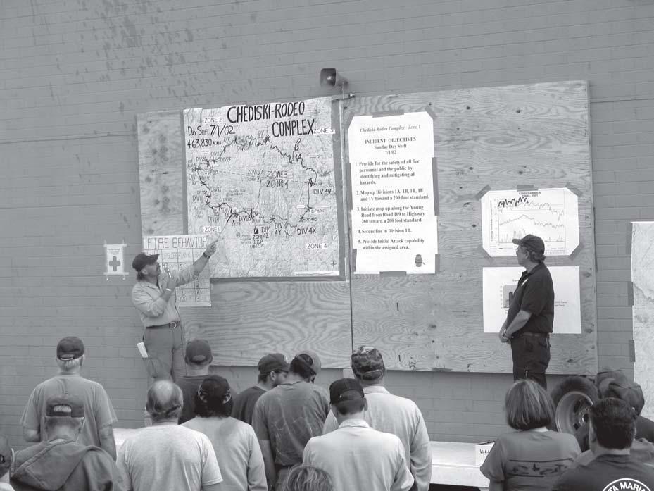Operational Briefing Map The Operational Briefing map is used during briefings to discuss work assignments and