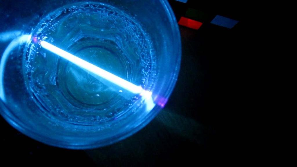 Dye lasers Many dye's possible Tonic water emits white glow Tonic wafer + ethanol:
