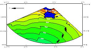 (00) reported that tsunami waves reached at Penang Island in 0 minute after the earthquake. Thus, the model shows slightly different results than observation.
