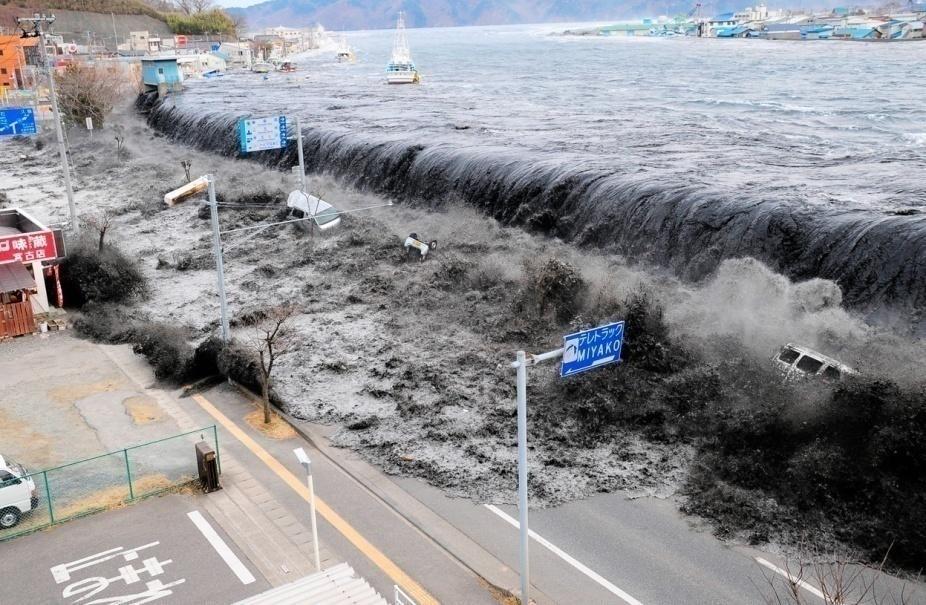 Effects of Earthquake Tsunami is a series of water waves caused by the