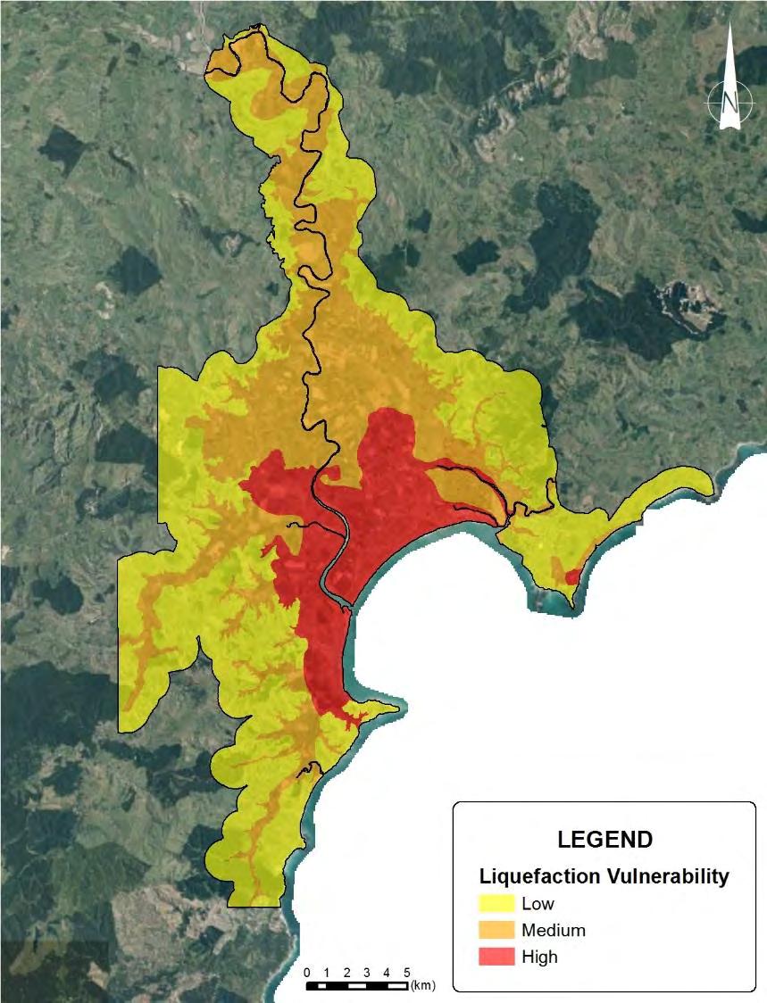 3 Figure E-1: The liquefaction vulnerability map prepared for the study area (also shown enlarged as Figure 5-2) Limitations The liquefaction assessment undertaken has been mapped at a sub-regional